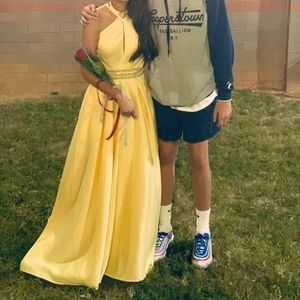 Yellow Rachel Allan Ballgown Dress